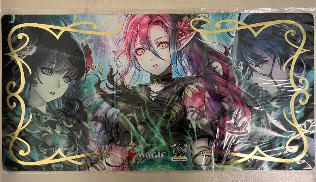 マジック大戦祭　限定　箔押し版　プレイマット ラノワールのエルフ② FOIL】MTG Playmat BLC Liliana of the Dark Realms【BIGWEB | MTG