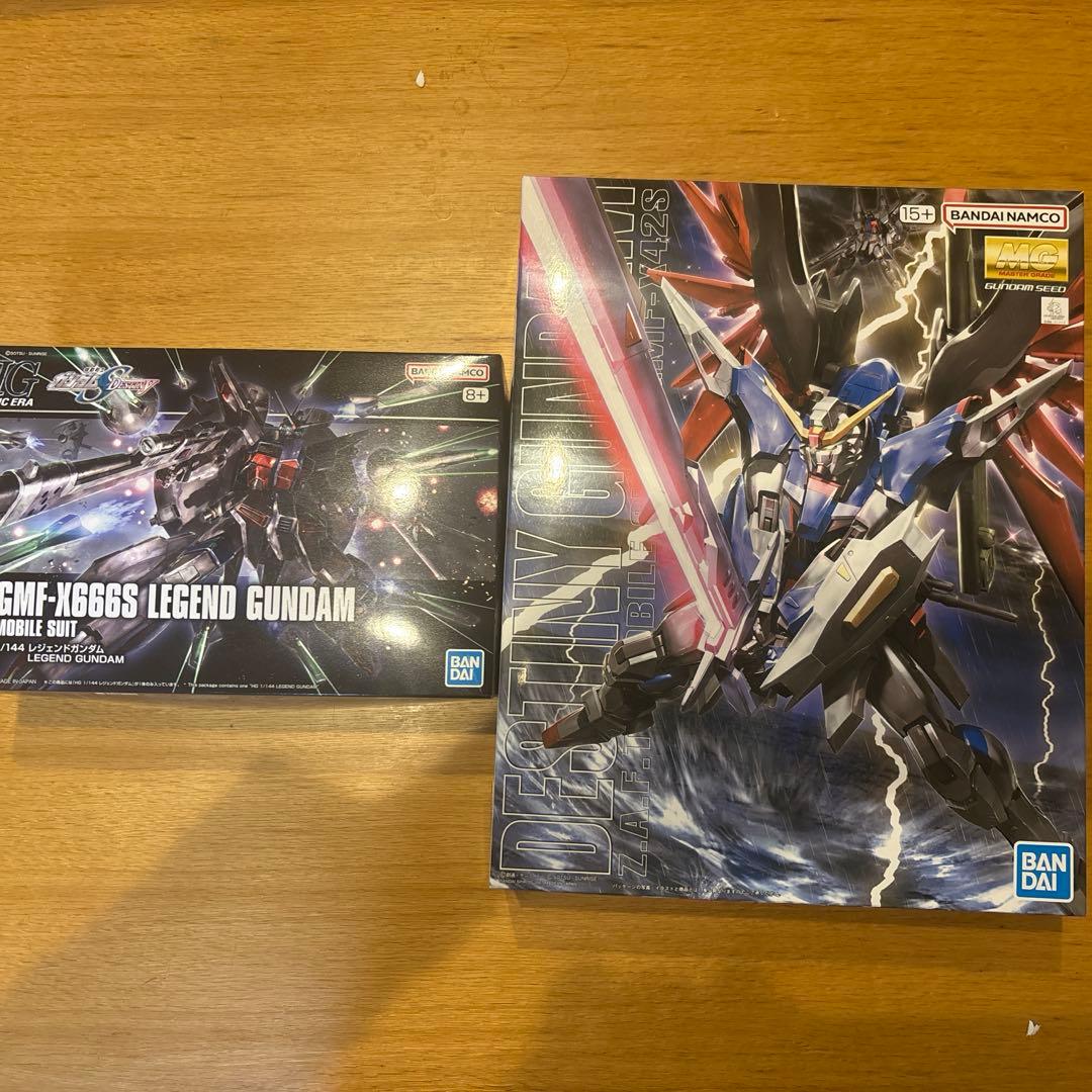 MG デスティニーガンダム　HG レジェンドガンダム　セット ガンダムSEED DESTINY BANDAI 初回限定品 1/100 レジェンドガンダム |