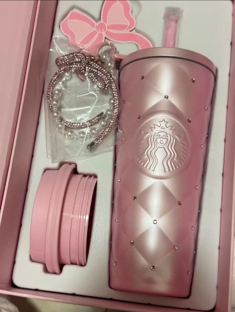 中国スターバックス ステンレスタンブラー ラインストーン