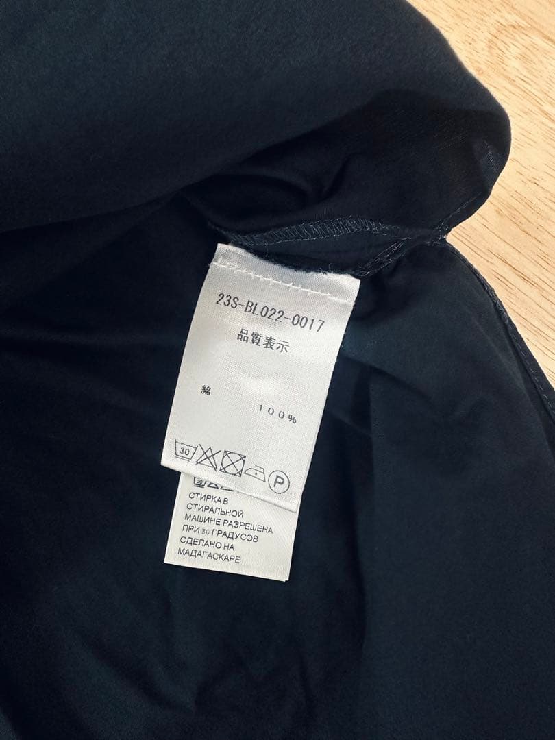 PATOU ペインターブラウス 黒 サイズ34