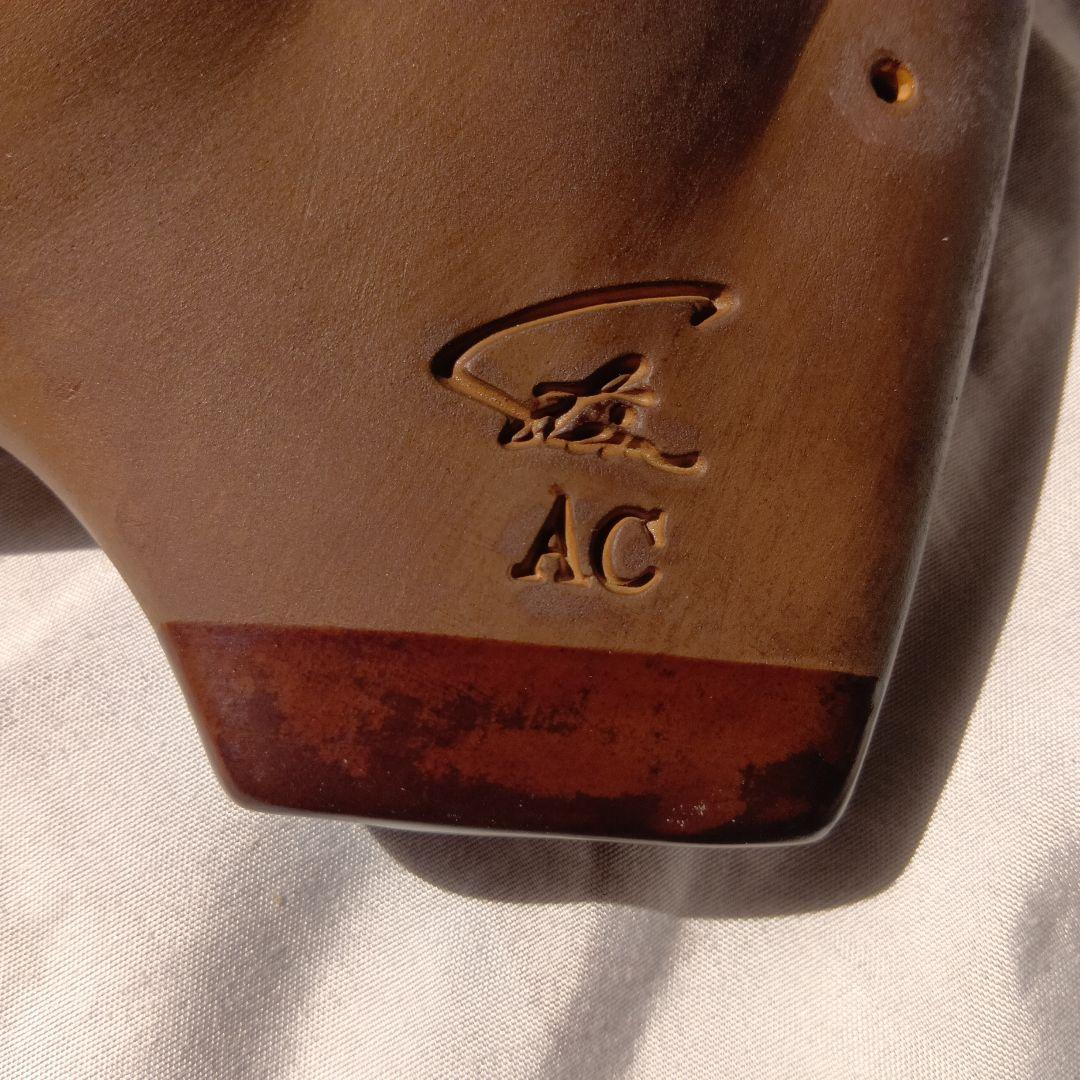 トリプルオカリナ 素焼 裏穴式 フォーカリンク製トリプルオカリナ 素焼