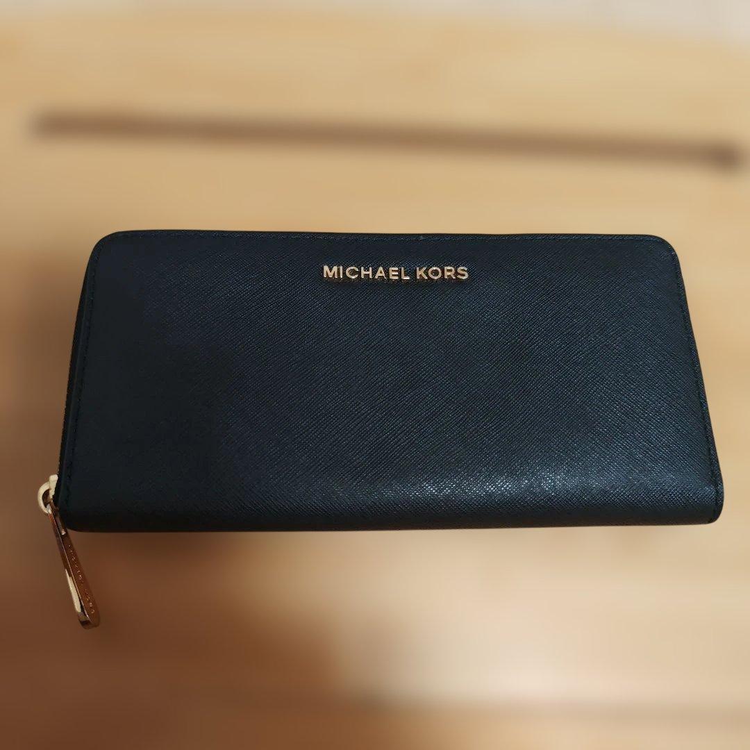 MICHAEL KORS ブラック 長財布 - メルカリ