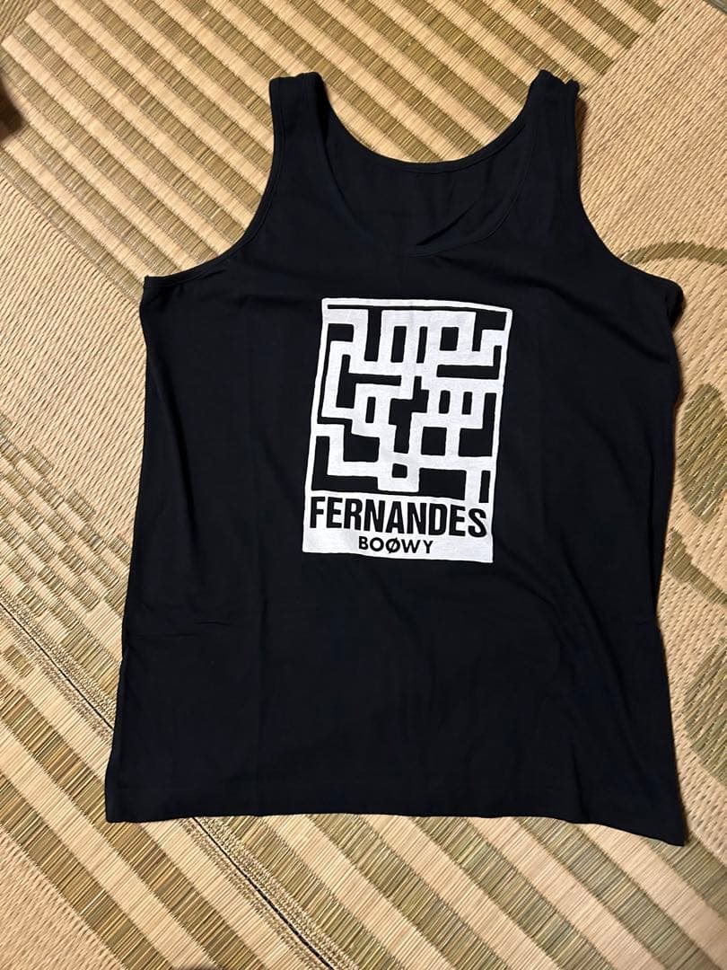G*N様 boowy タンクトップ　氷室　布袋　フェルナンデス　公式　グッズ BOOWY 布袋寅泰 タンクトップ GIGS CASE OF BOOWY「FERNANDES」 黒
