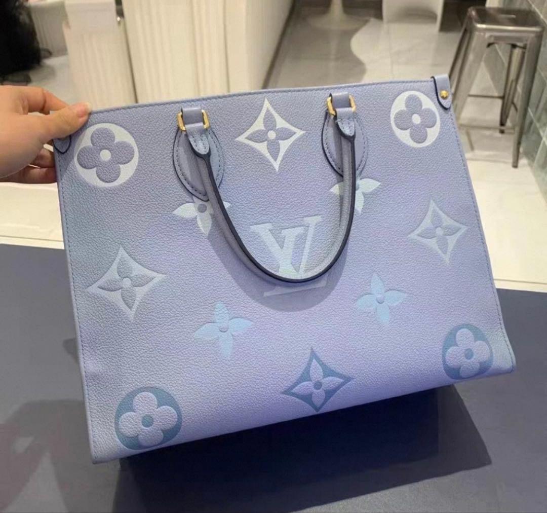 モノグラム ライトブルー ハンドバッグ 新品未使用 楽天市場】ヴィトン オンザゴー（カラーブルー）（レディースバッグ