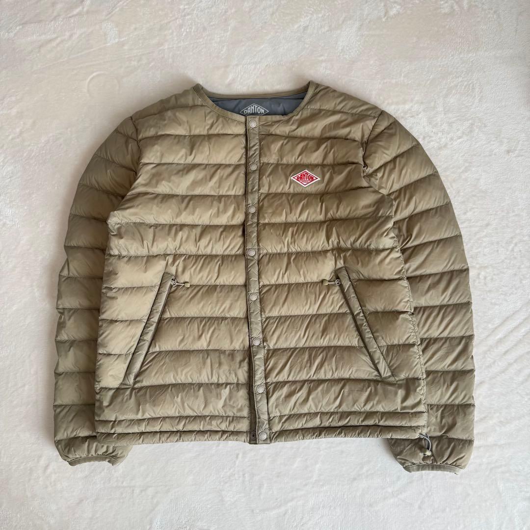 DANTON ダントン インナーダウン ダウンジャケット ベージュ 36