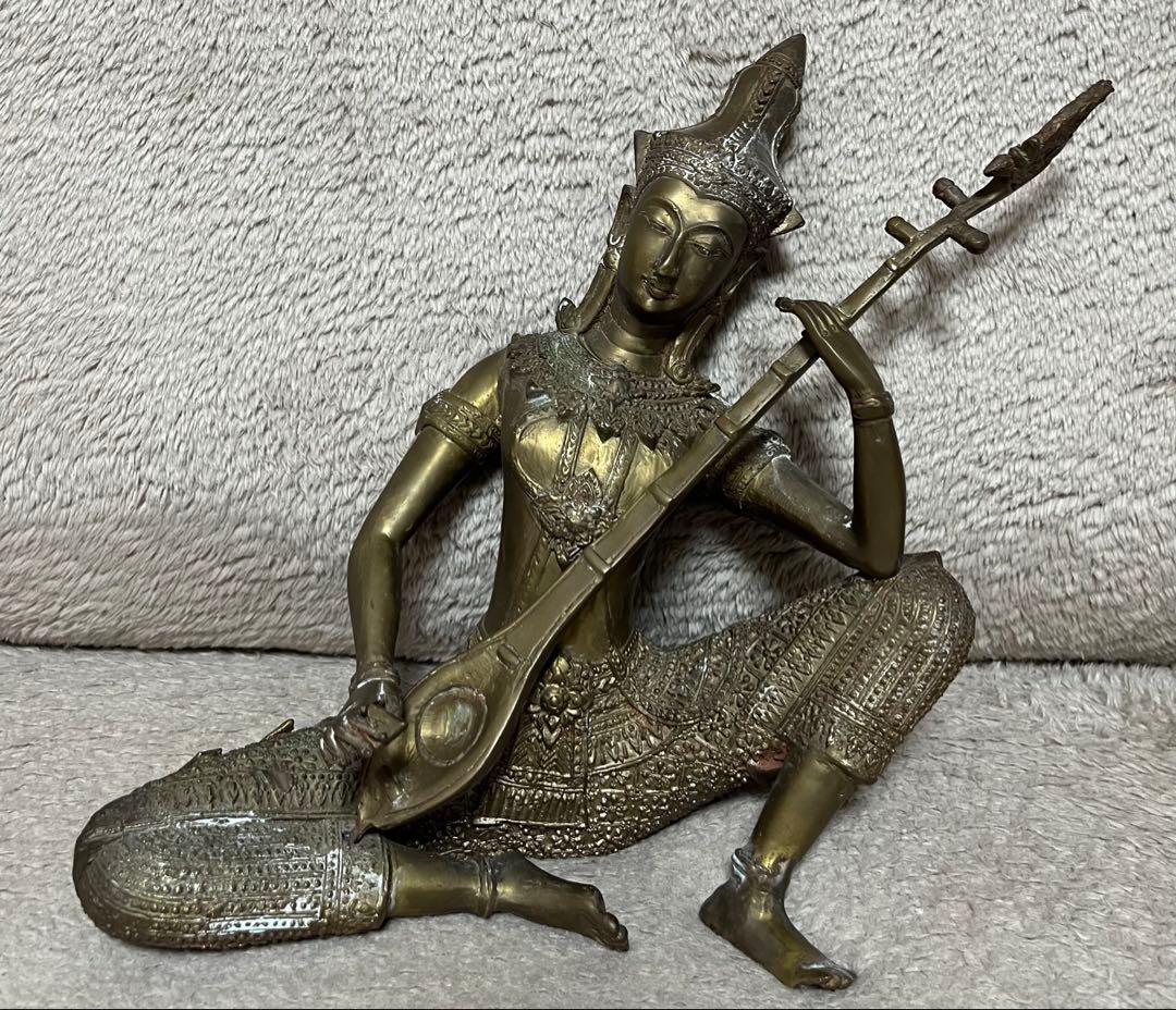 タイ仏像 Gandharva 古銅鍍金仏 ガンダルヴァ タイ仏像 Gandharva 古銅鍍金仏 ガンダルヴァ - メルカリ