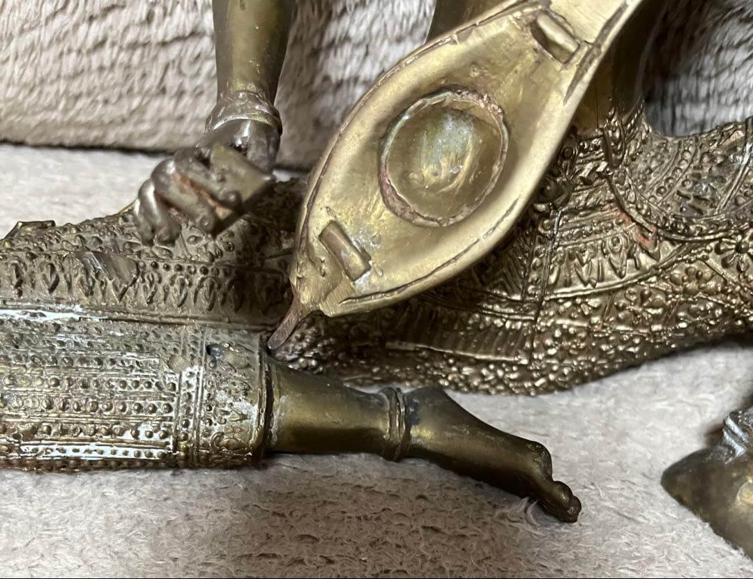 タイ仏像 Gandharva 古銅鍍金仏 ガンダルヴァ - メルカリ