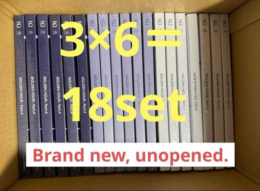 新品未開封 ATEEZ 3形態セット 18枚 通常盤 - メルカリ