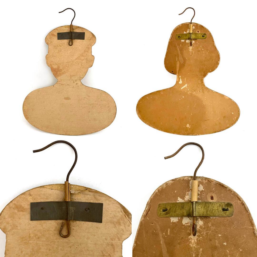 当時物！超レア！！東郷元帥印 学生服の紙ハンガー 男女2セット 東郷