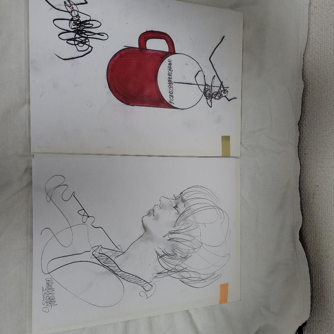 木原千春さん　ドローイング2枚セット