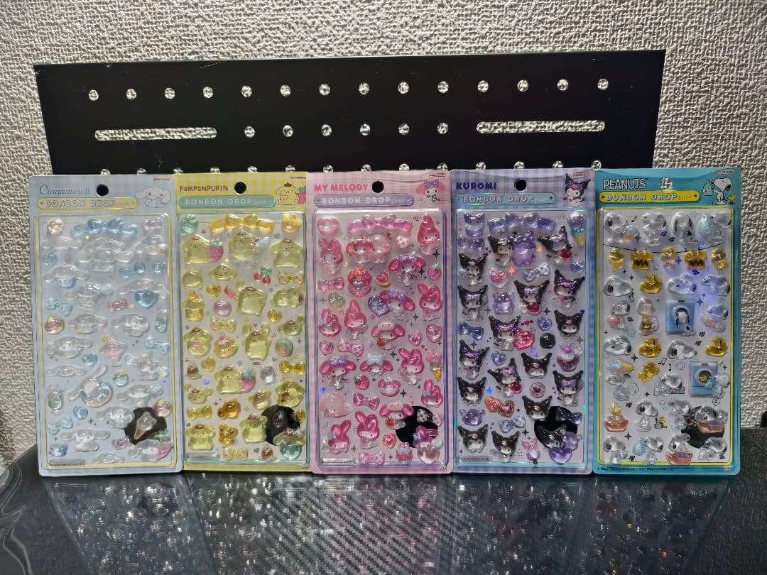 【正規品】サンリオ ボンボンドロップシール 5セット (新品)