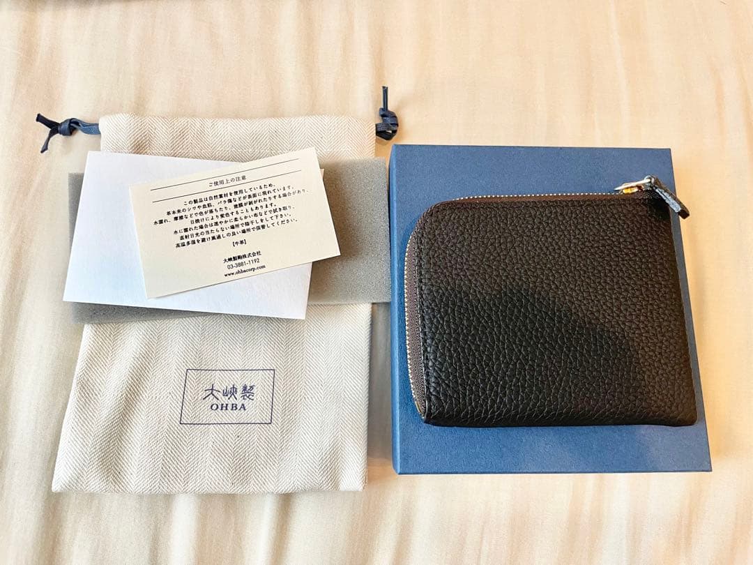 大峡大峡製鞄 0051-3-GMS Lジップ札入れ、マルチケース、ブラック