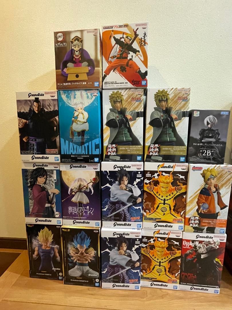 ジャンプ系　プライズ　フィギュア　17点　まとめ　ドラゴンボール　ナルト　鬼滅他