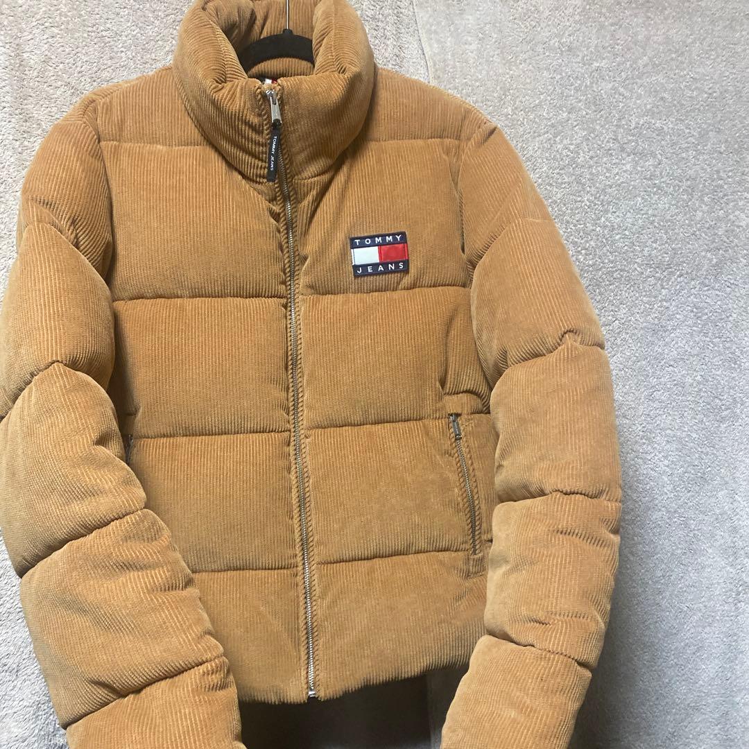 「かん様」 JEANS コーデュロイ ダウンジャケ ット　L キャメル