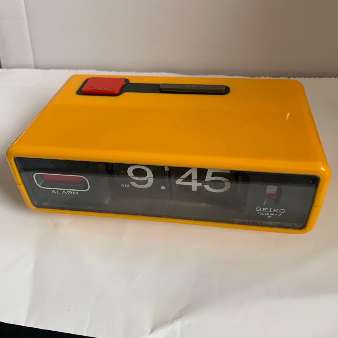 昭和レトロ、SEIKOパタパタ目覚まし時計 イエロー Yahoo!オークション -「seiko パタパタ」(アンティーク、コレクション