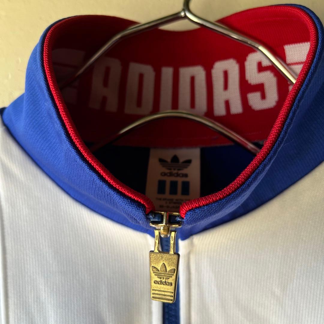 90s adidas アディダス トレフォイル ジャージ トリコロール L - メルカリ