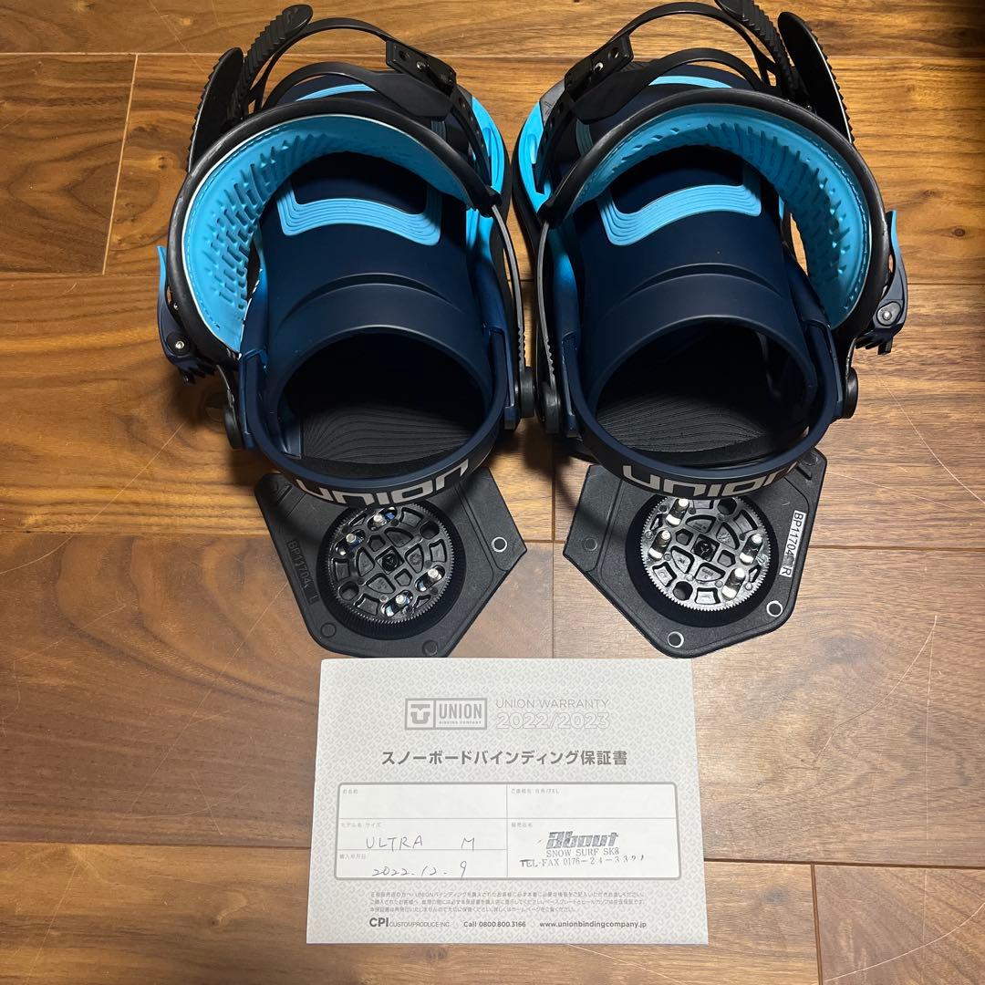 値下☆美品 UNION ULTRA M スノーボードビンディングビスディスク付き