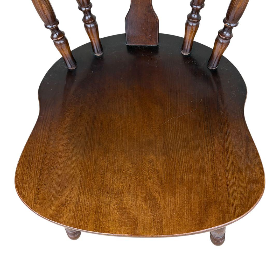 極美品】飛騨産業 キツツキマーク ウィンザーチェア 椅子 2脚セット③