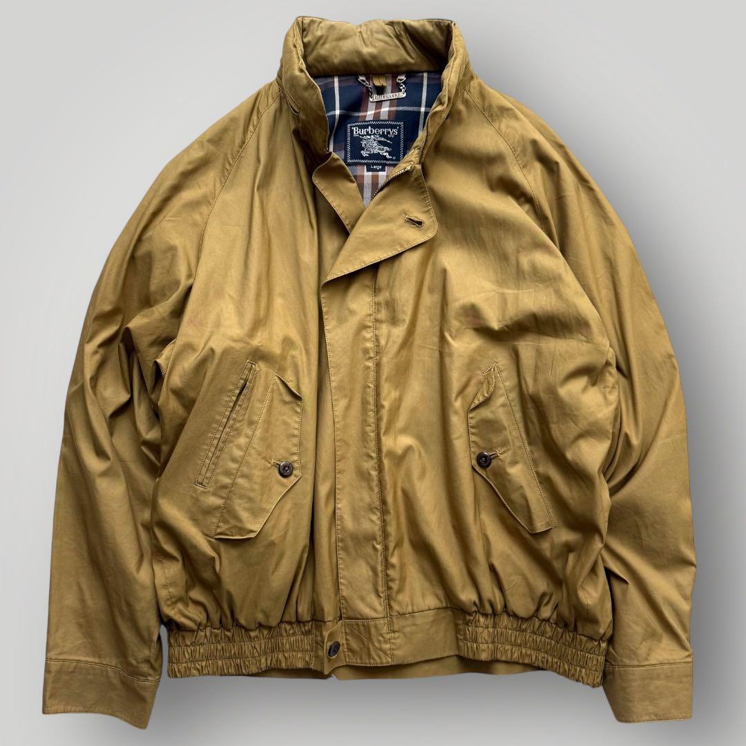 美品☆BURBERRY スイングトップ フード ノバチェック マスタード L