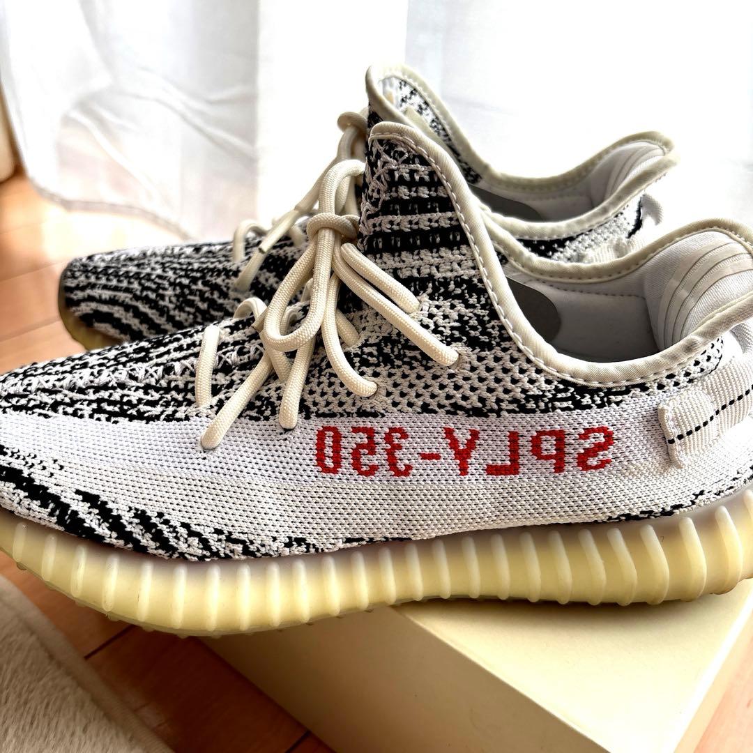 靴 adidas YeezyBoost350 V2 Zebra 26.5cm