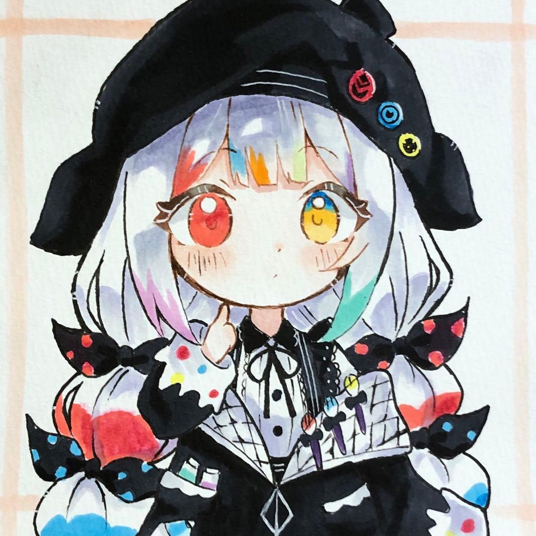 魔法少女ノ魔女裁判 城ヶ崎ノア 手描きイラスト まのさば - メルカリ