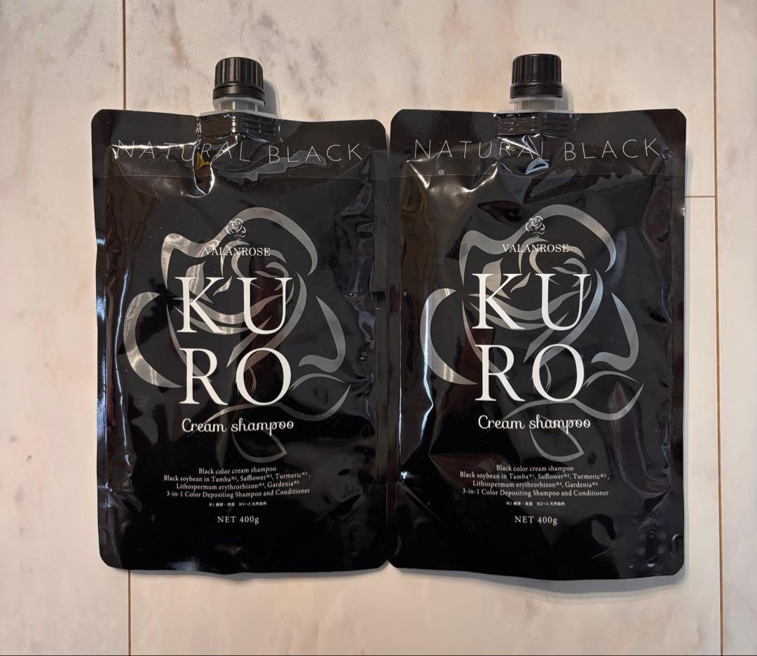 VALANROSE KURO Cream クロクリーム ナチュラルブラック Amazon.co.jp: VALANROSE KURO Cream Shampoo, 14.1 oz (400 g