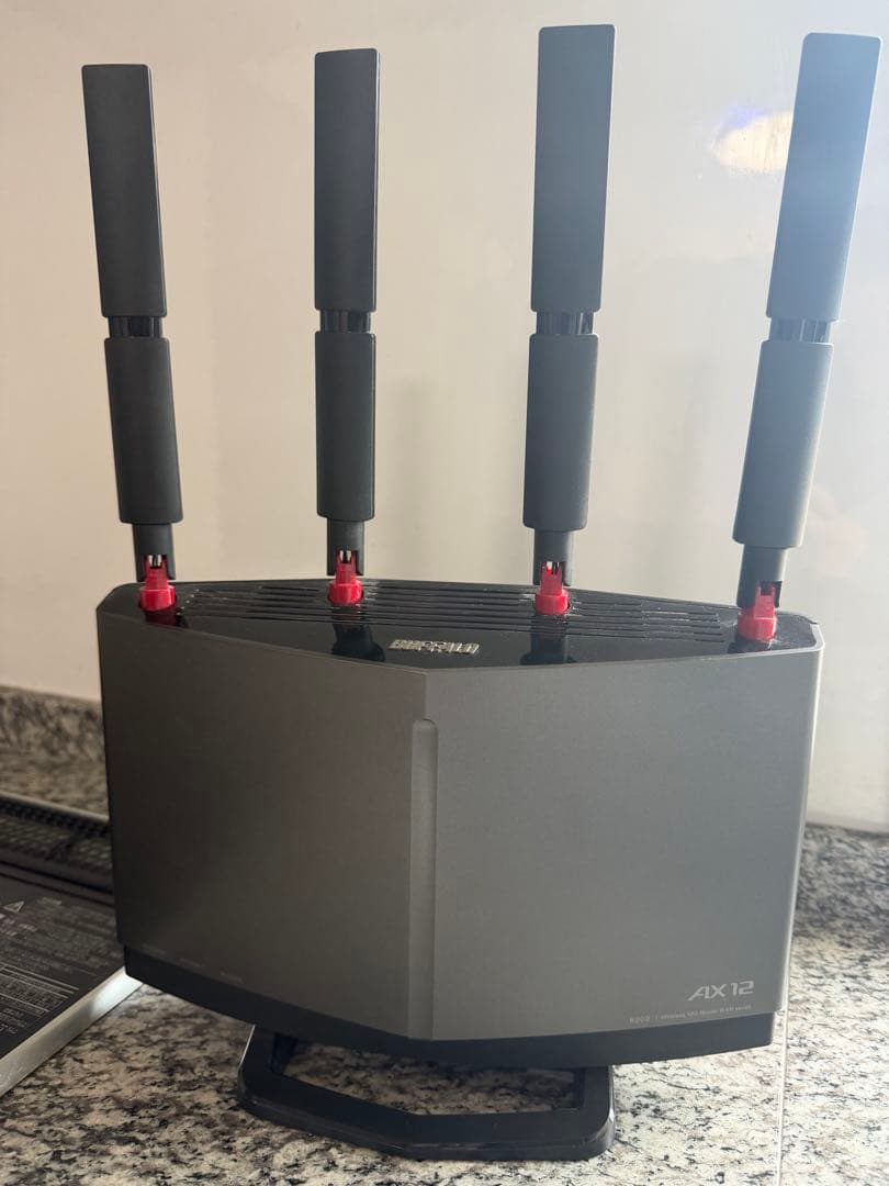 バッファローwifiルーターWXR-6000AX1セットアップカード付き