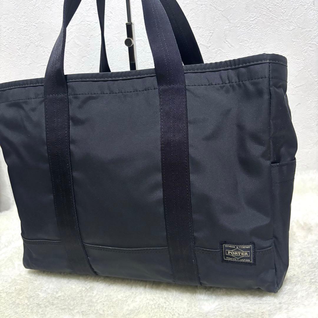 PORTER ポーター☆ドライブ トートバッグ ナイロン PC収納可能 ブラック
