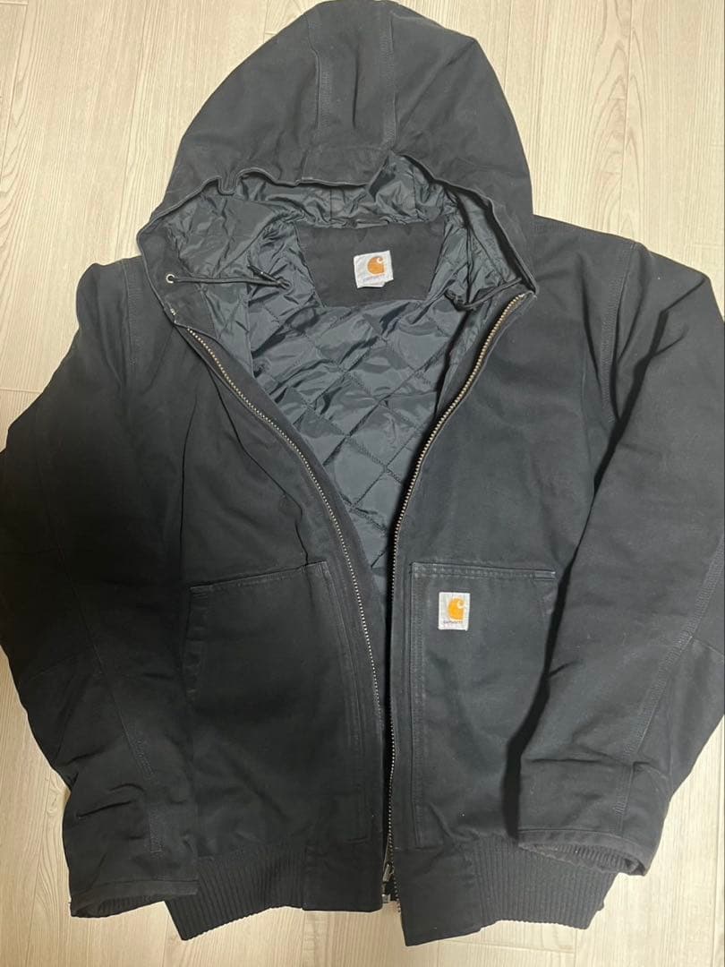 Carhartt アクティブジャケット ダック地 フルジップ 防寒 M