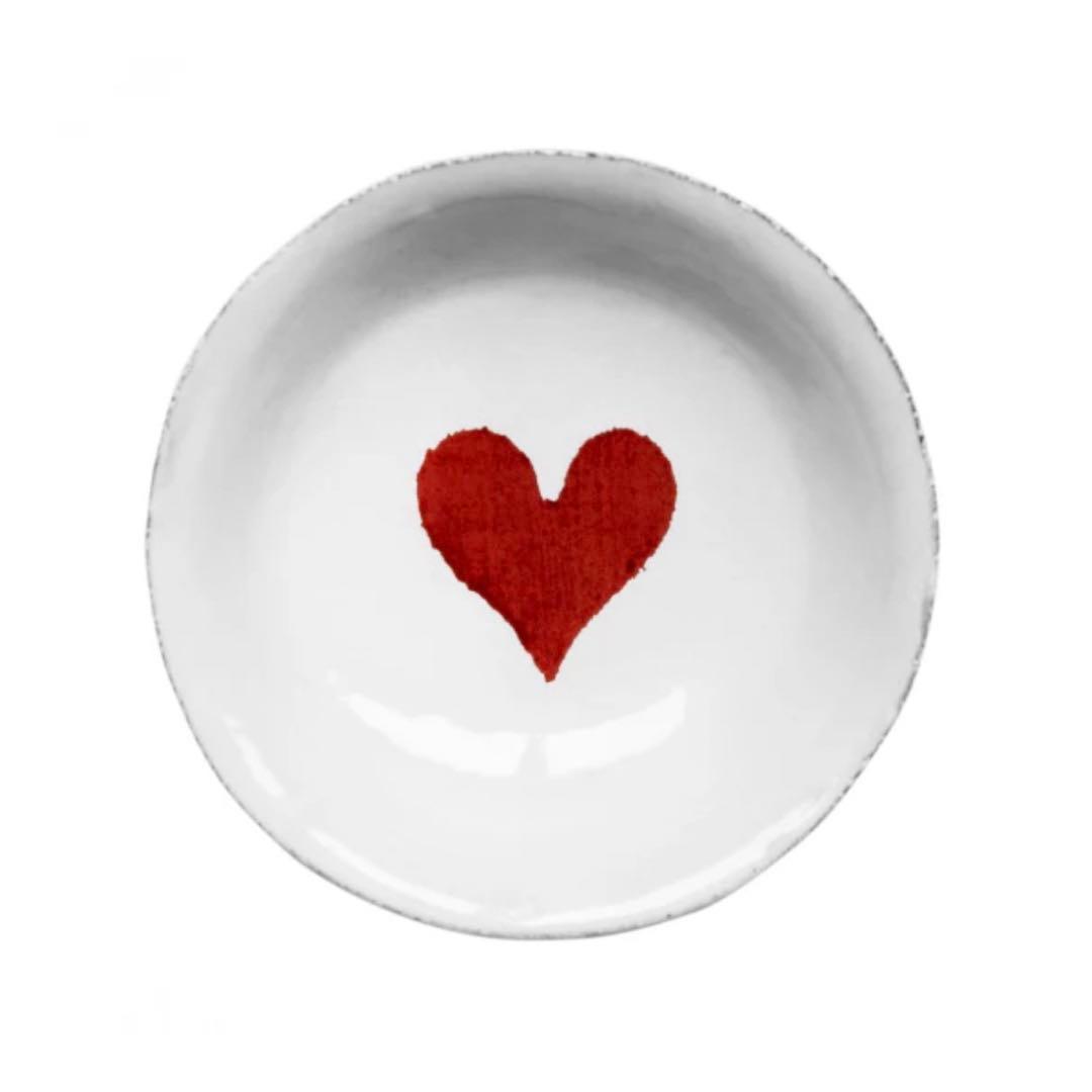 美品アスティエドヴィラット/ASTIER de VILLATTE /小皿ハート柄