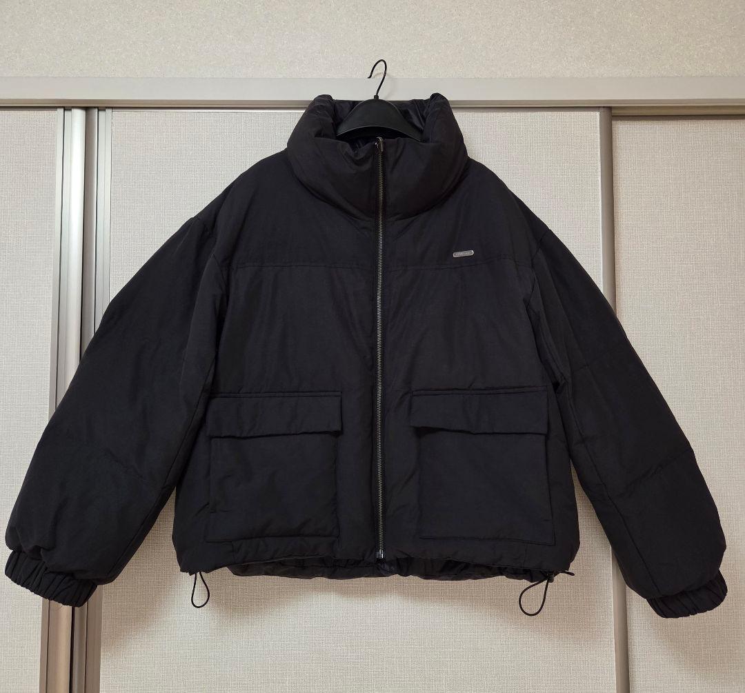 JEANASIS リバーシブルボリュームスタンドパファーコート ブラック