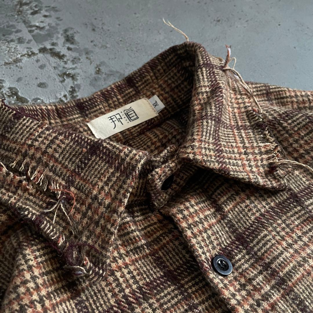 90's grunge “XL“boro flannel shirt