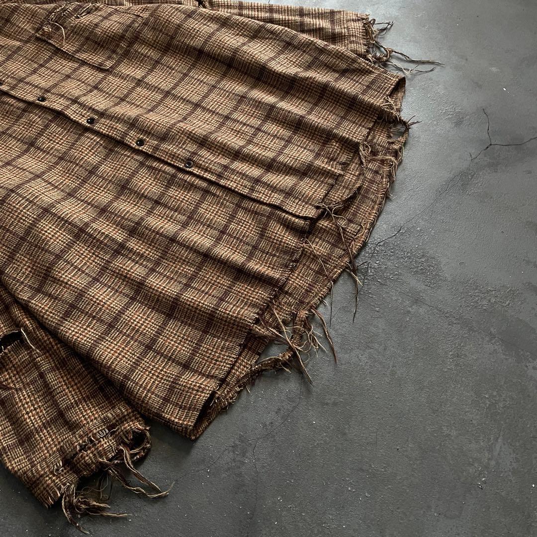 90's grunge “XL“boro flannel shirt
