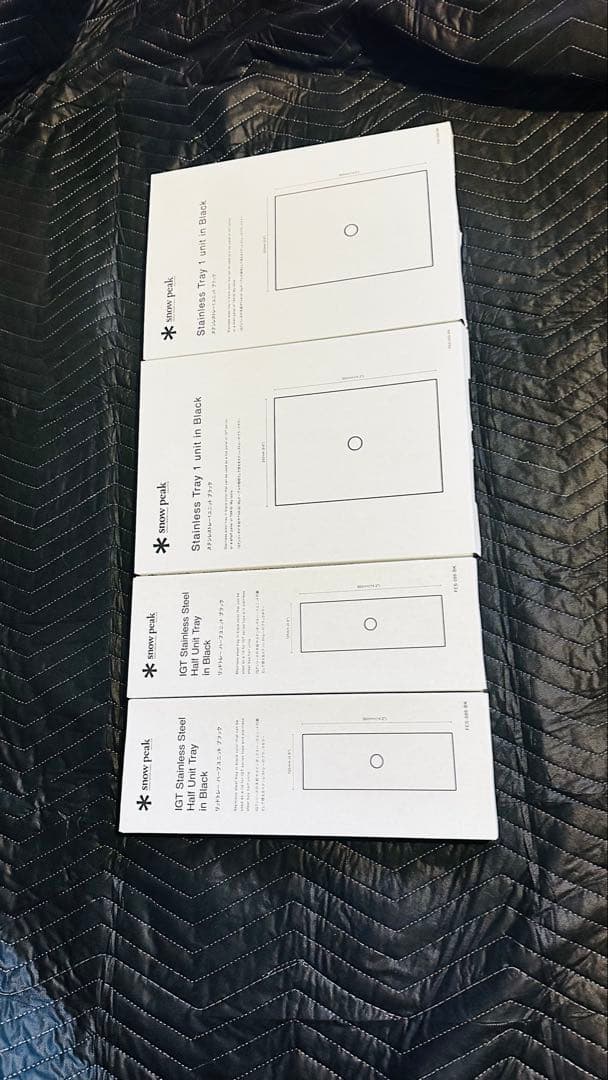 スノーピーク　雪峰祭限定　ステンレストレーセット　ブラック