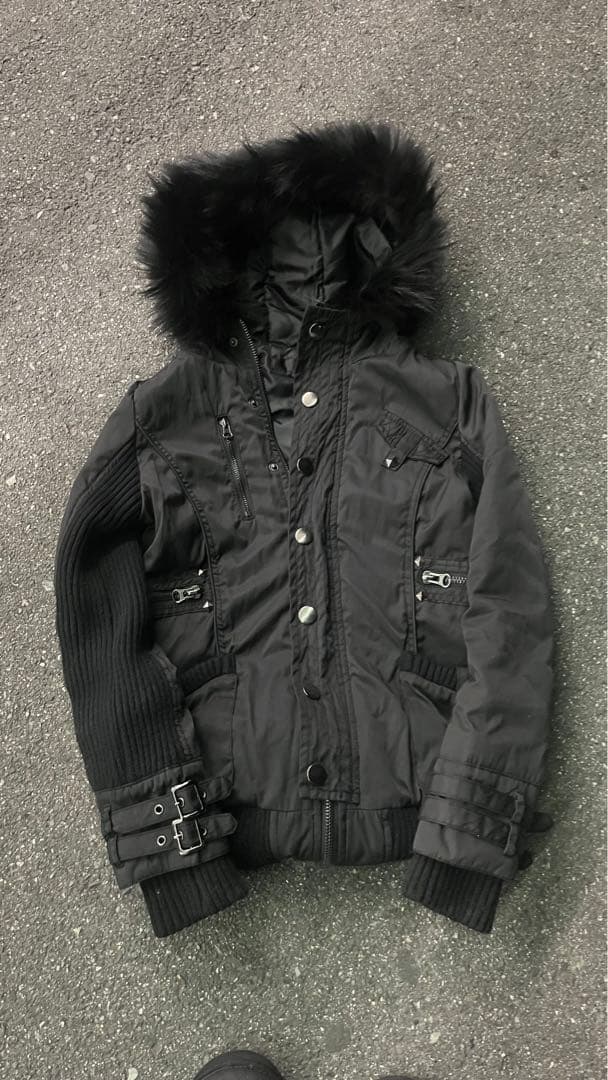 archive black gimmick ファージャケット　スタッズ付き