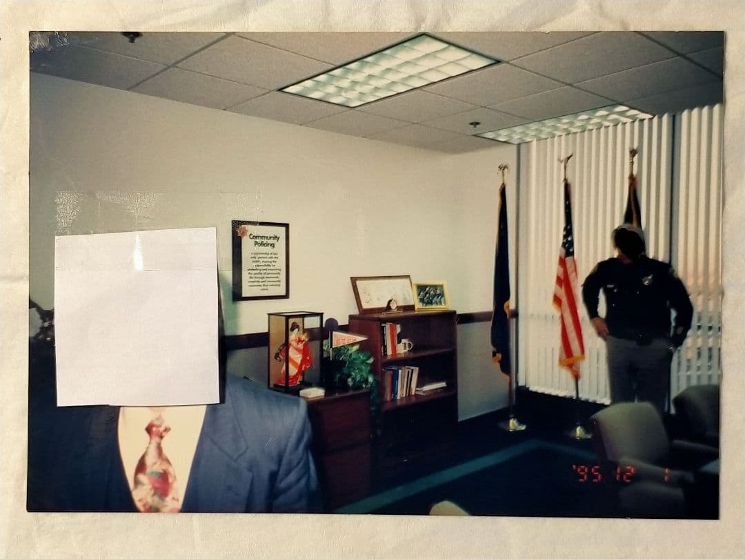 ☆ア➅。「アメリカ.ラスベガス市警察ワッペン…台紙付き」。