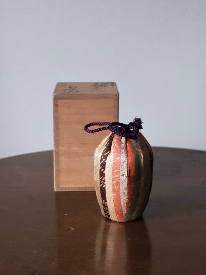 木村陶峰 備前焼 肩衝火襷茶入 茶器 仕覆付 箱付 Q2445 - メルカリ