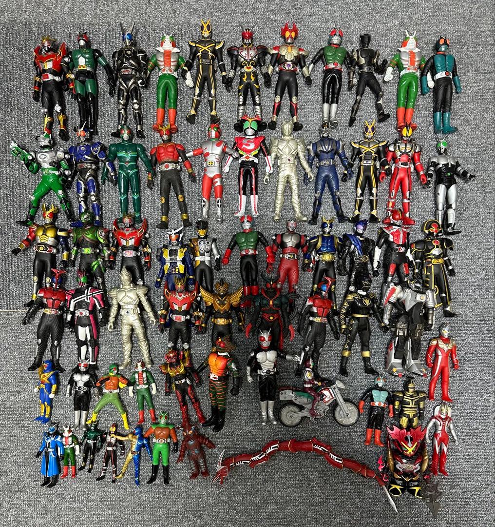 ★当時物 仮面ライダー フィギュア ソフビ レトロ バンダイ まとめ売り