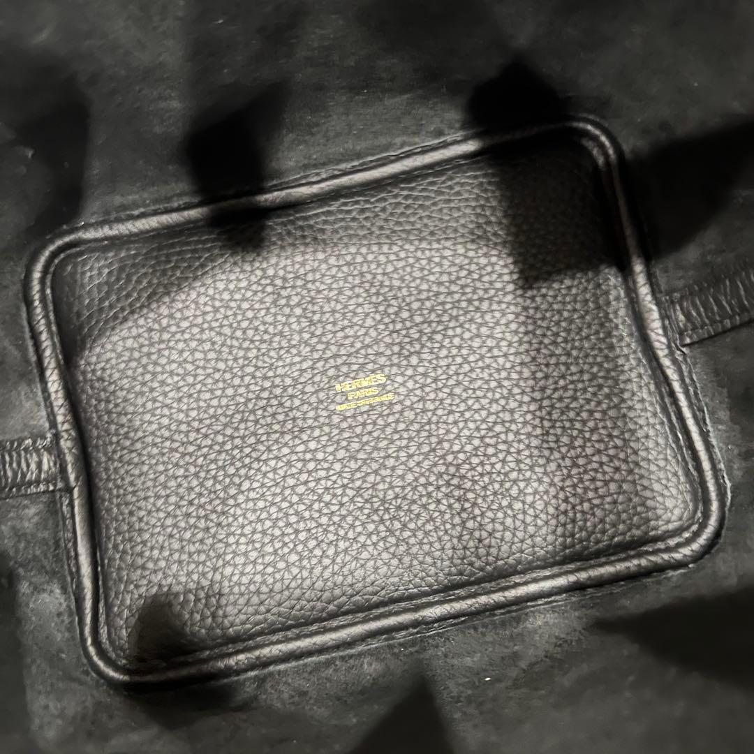 新品未使用 Hermes ピコタンロックPM 18 ノワール×ゴールド金具