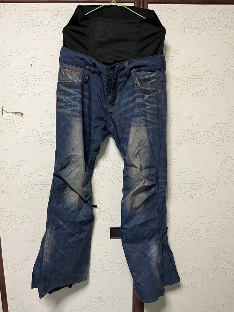 カ*ル様 美品 キスマーク デニム柄 スノボパンツGACKT ガクト ルージュ・