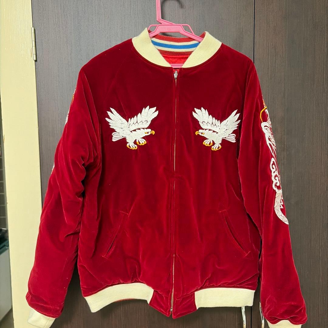 別珍　スカジャン　リバーシブル