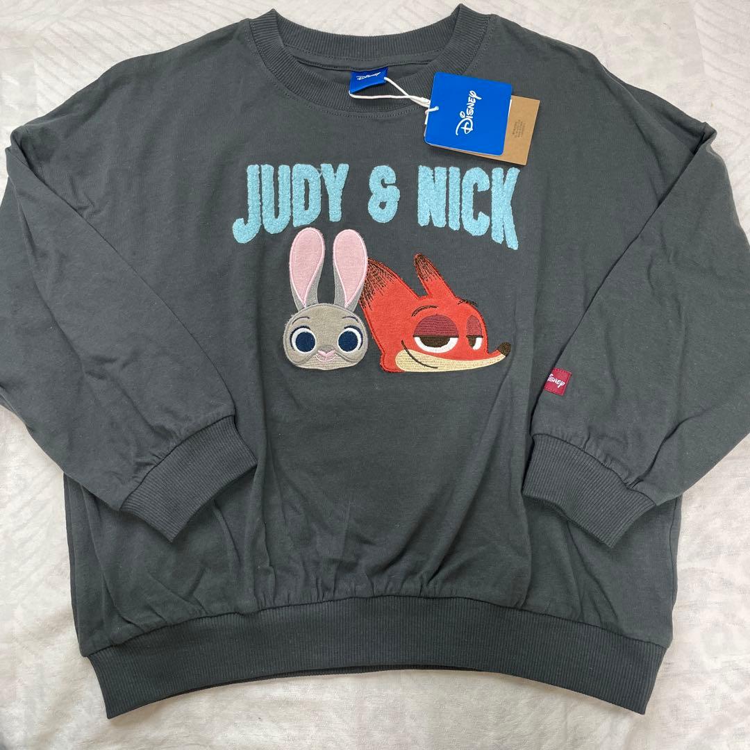 ズートピア 長袖Tシャツ ジュディホップス ニックワイルド しまむら