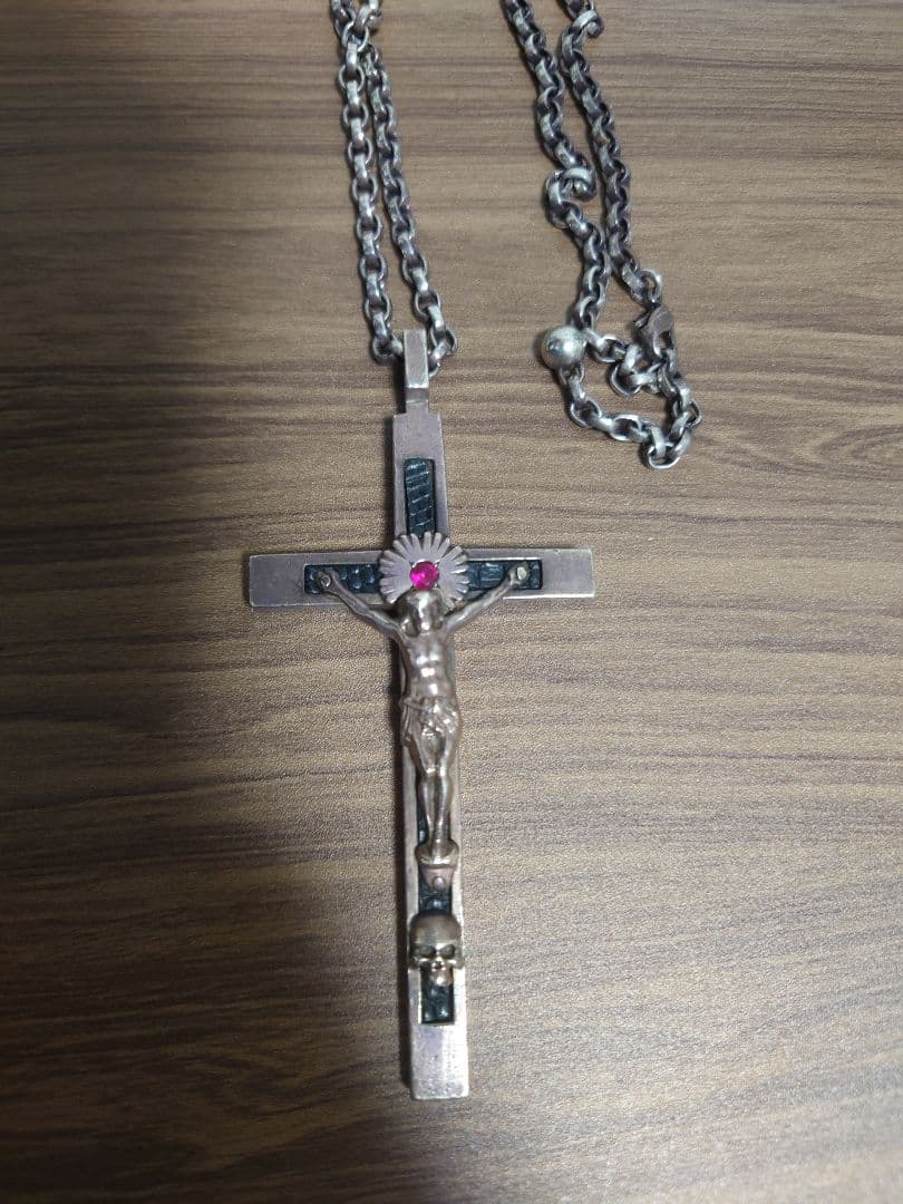 バックラッシュ　ネックレス　ロザリオ　backlash レザー ISAMUKATAYAMA BACKLASH - dir en grey薫着!!バックラッシュBACKLASH