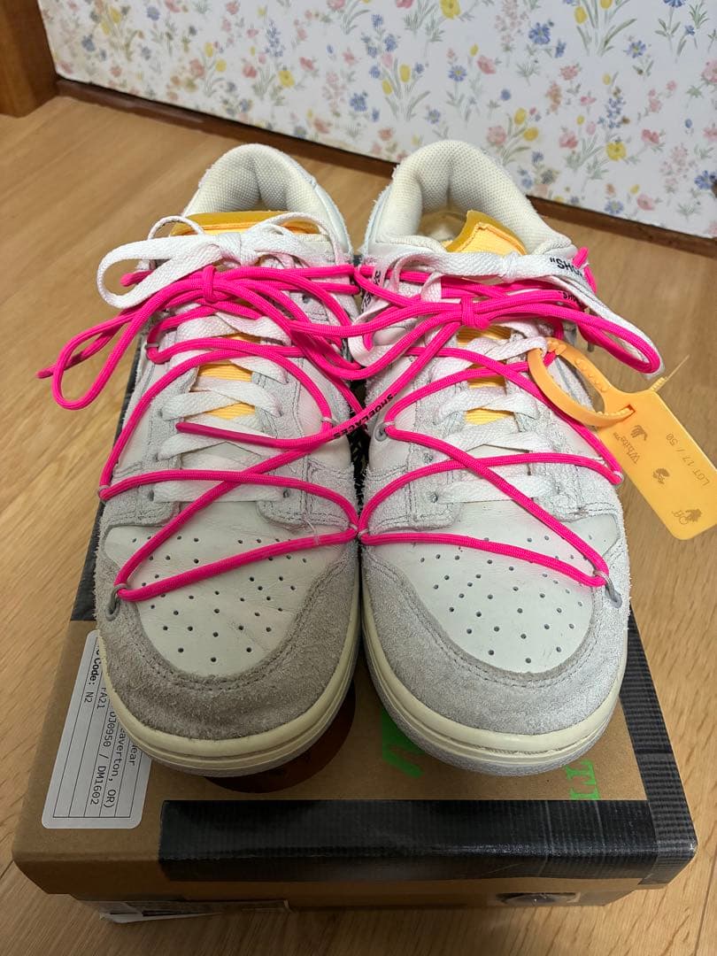 靴 NIKE Off-White DUNK LOW 17/50 US9.5 Size 9 - Off-White x Nike Dunk Low Lot 17 of 50 for sale online | eBay