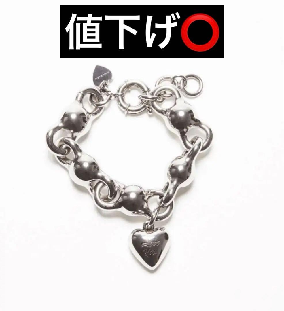 確実正規品　Acne Studios ハート型チャーム付きブレスレット　箱付き