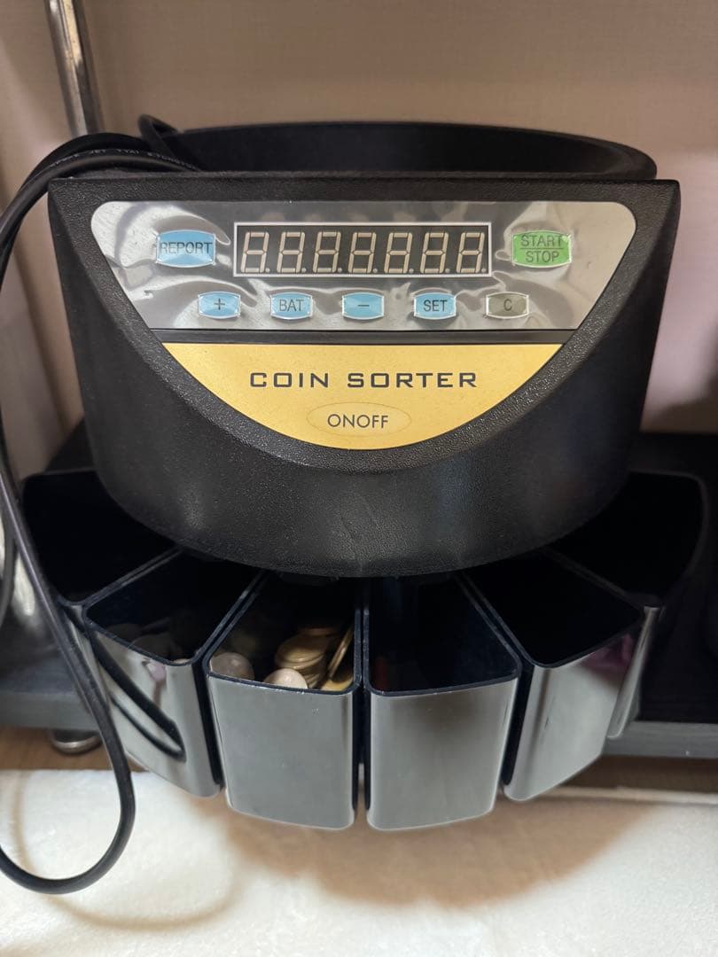 カウンター　自動仕分け機 ブラック