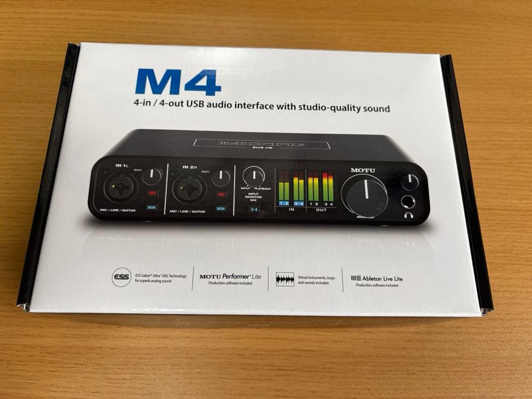 MOTU M4 4-in-4-out USBオーディオインターフェイス 中古】 オーディオインターフェイス MOTU M4 4in 4out USBオーディオ