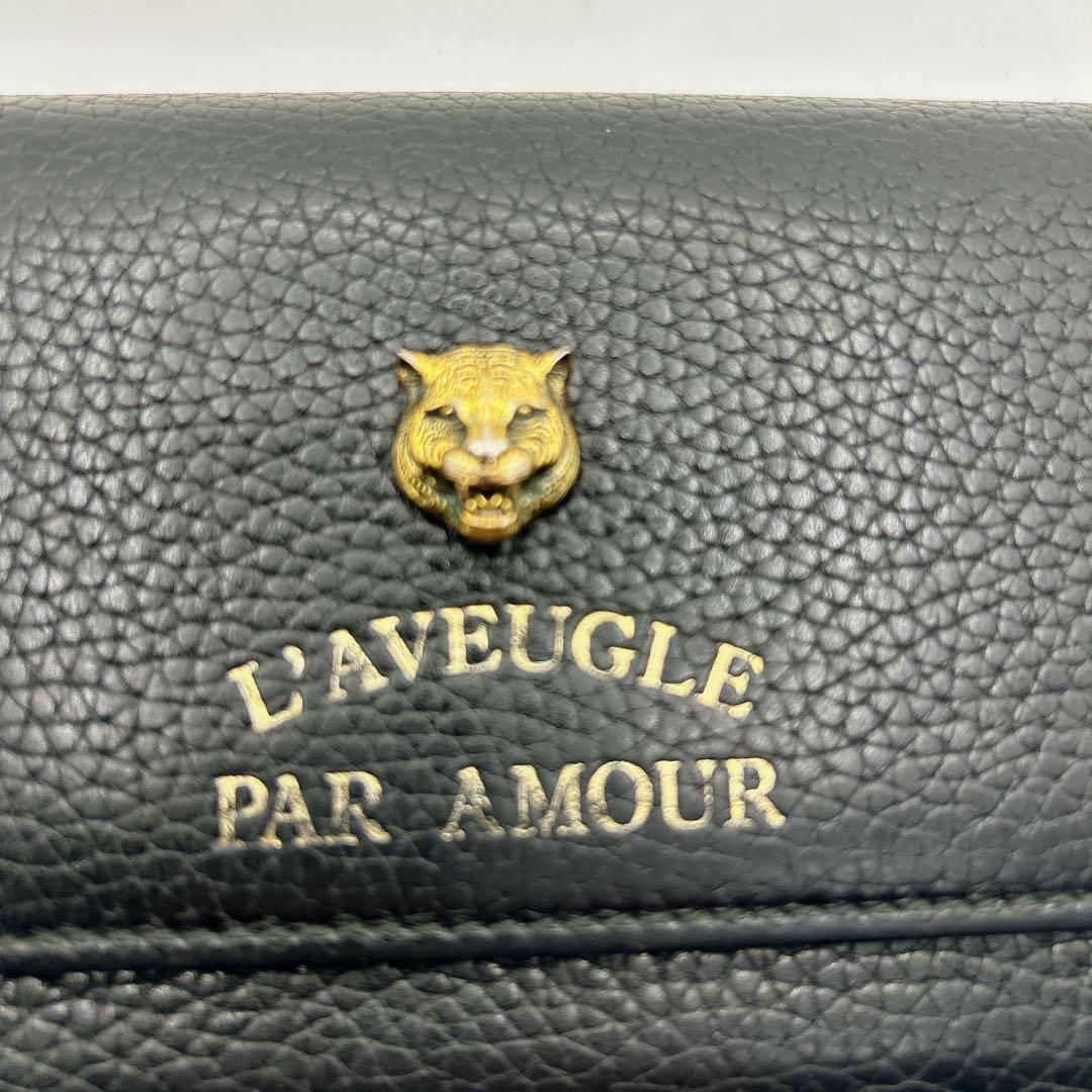 美品】GUCCI タイガーヘッド 長財布 L'AVEUGLE ユニセックス - メルカリ