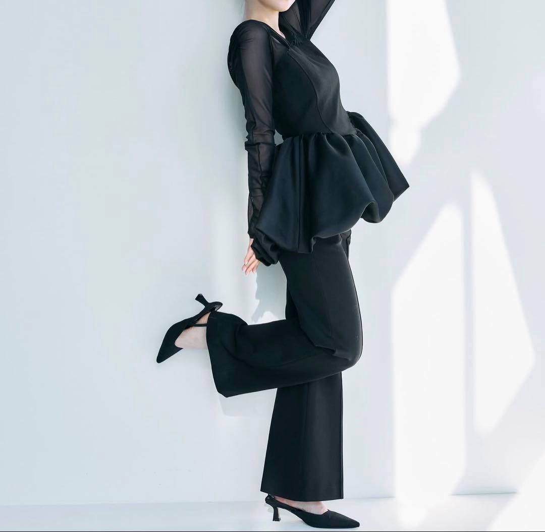 polauraポローラ balloon tops バルーントップス BLACK黒
