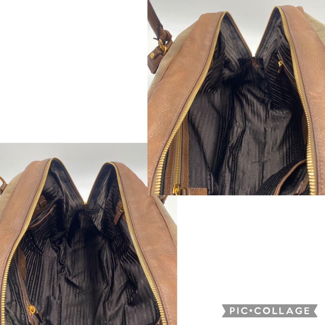 プラダ ロゴジャガード ボストンバッグ ハンドバッグ 🏑 キャンバス